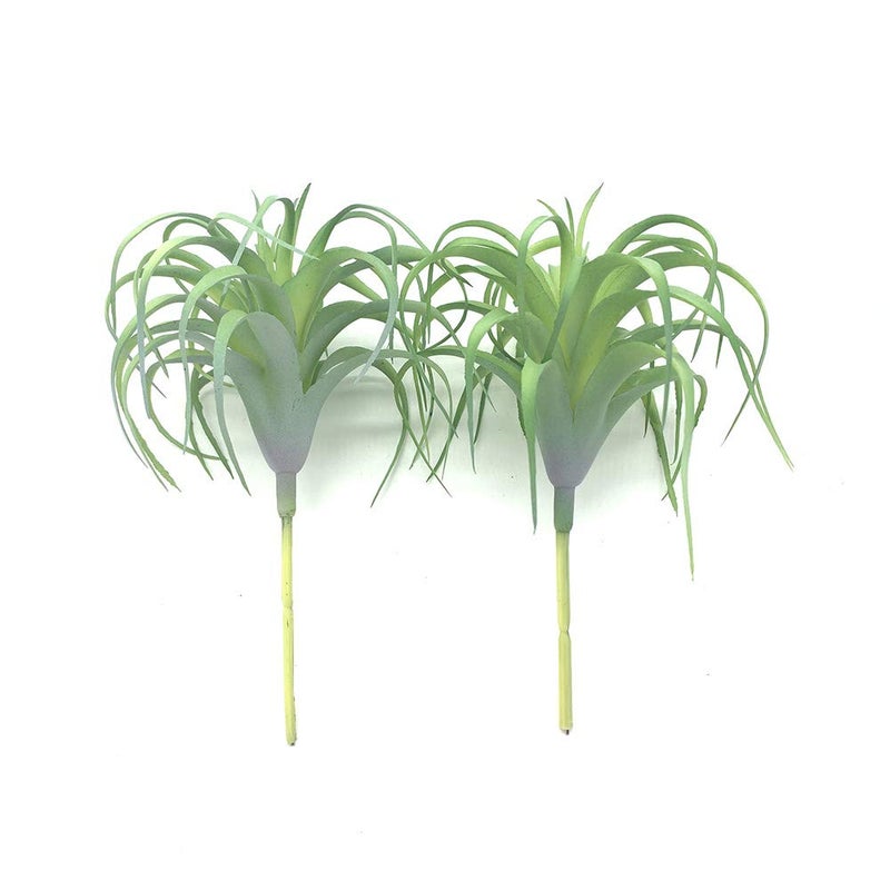 EBUYOM 2 PCS Artificial Succulents Plants Real Touch Lifelike Succulants Plants Faux Greenery Plants Garden DIY Home Office Decoration Ornament (Air Plant) - Image 3